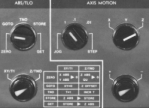 1970s Series 1 CNC Table Features